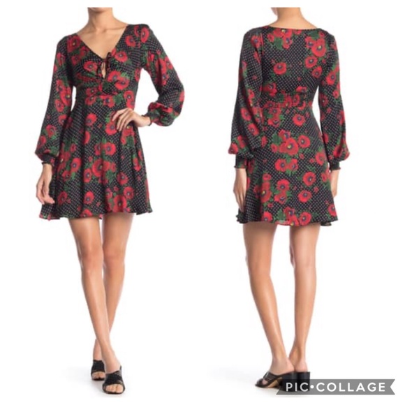 NWT Free People Floral Morning Light Mini Dress - Picture 11 of 11